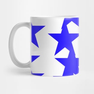 blue stars pattern background abstract Mug